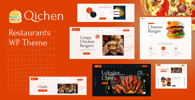 Qichen – Online Restaurant WordPress Theme