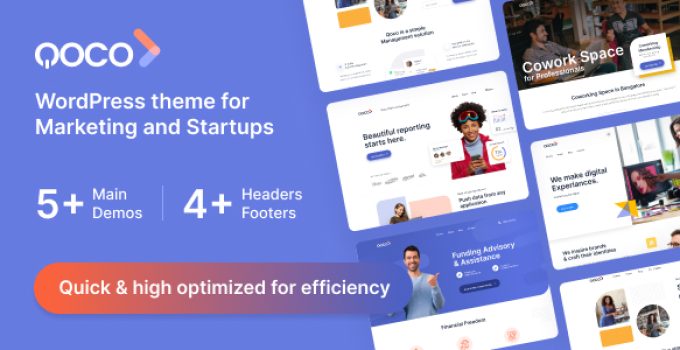 Qoco – Business, Marketing and Finance WordPress theme