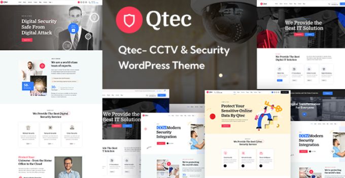 Qtec – CCTV & Security WordPress Theme
