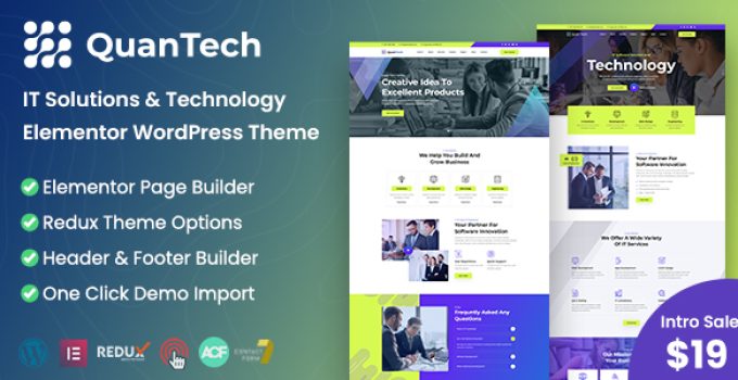 Quantech – IT Solutions & Technology WordPress Theme