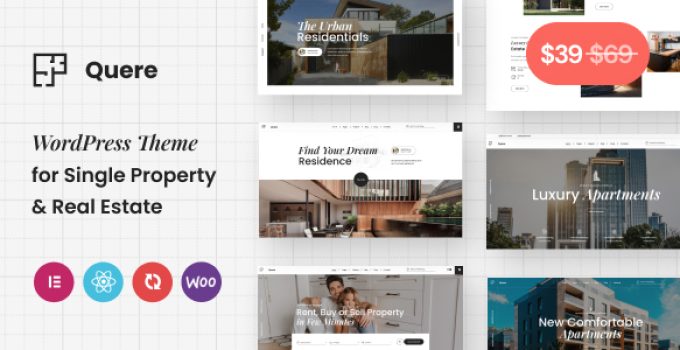 Quere – Real Estate & Apartments WordPress Theme