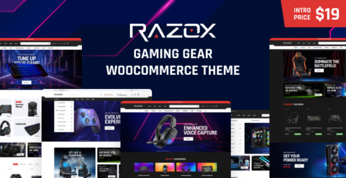 Razox – Gaming Gear WooCommerce Theme
