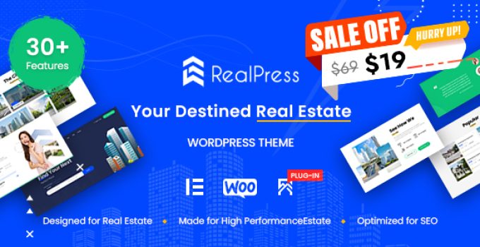 RealPress – Estate Sale and Rental WordPress Theme
