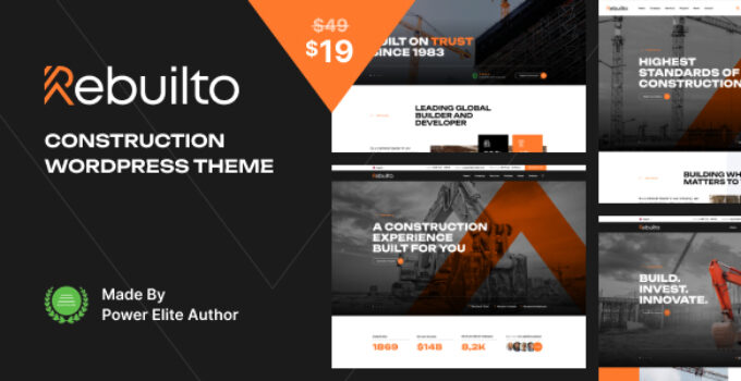 Rebuilto – Construction WordPress Theme