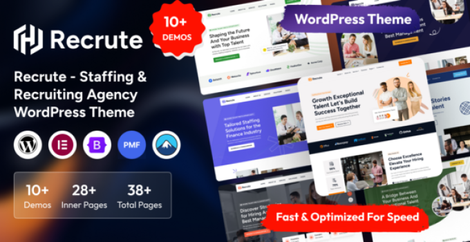 Recrute – Staffing & Recruiting Agency WordPress Theme