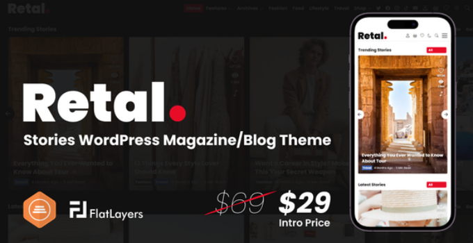 Retal – Stories WordPress Magazine/Blog Theme