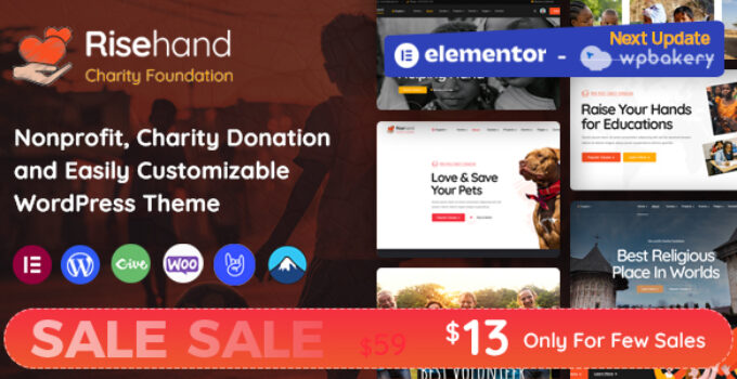 RiseHand – Charity & Donation WordPress Theme