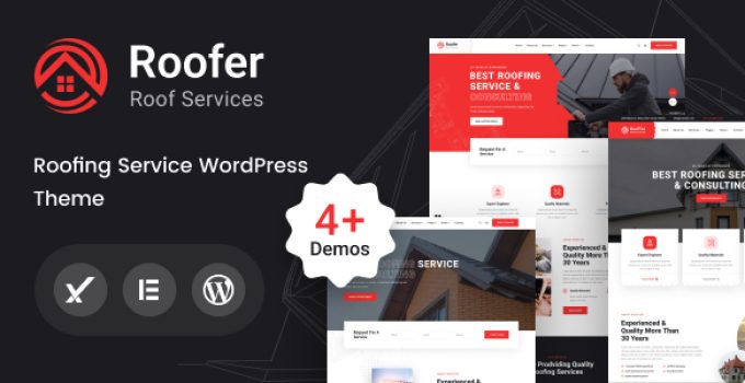 Roofer – Roofing Services WordPress Theme