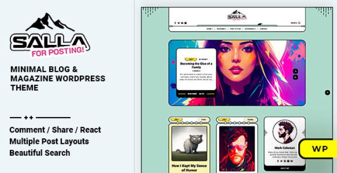 Salla – Blog & Magazine WordPress Theme