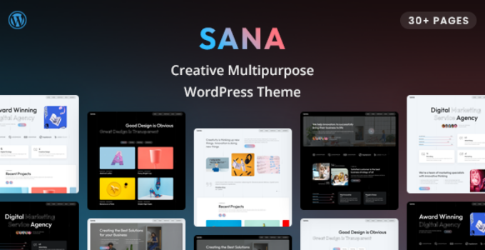 Sana – Creative Multipurpose WordPress Theme