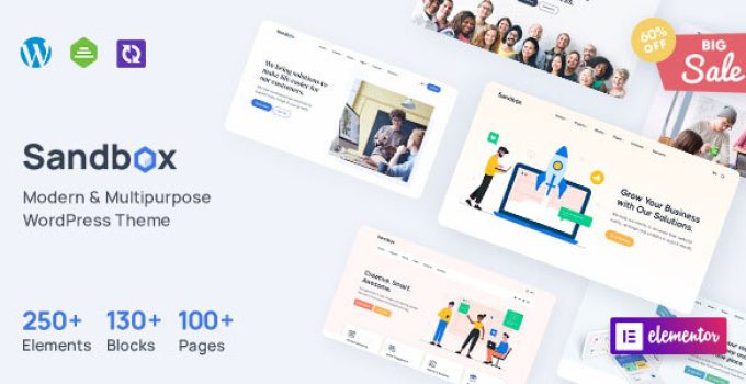 Sandbox – Modern & Multipurpose WordPress Theme