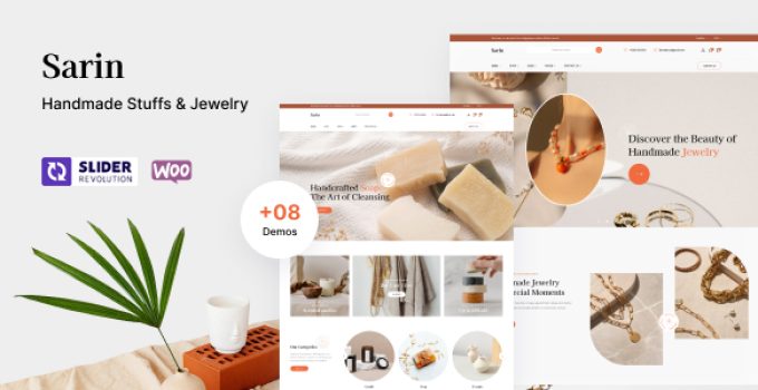 Sarin – Handmade Stuffs and Jewelry WooCommerce Theme