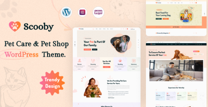 Scooby – Pet Care and Pet Shop WordPress Theme