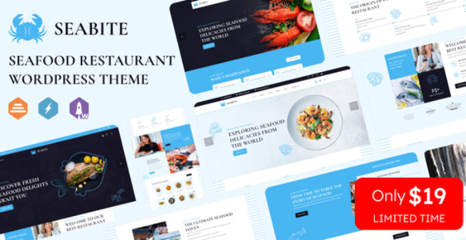 Seabite – Seafood Restaurant WordPress Theme