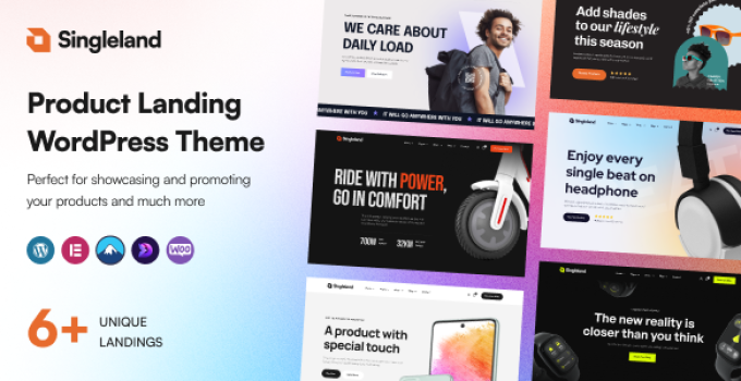 Singleland – Product Landing WordPress Theme