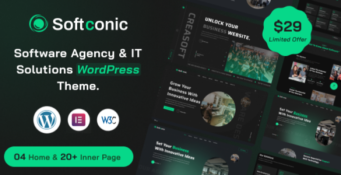 Softconic – Software and IT Solutions WordPress Theme