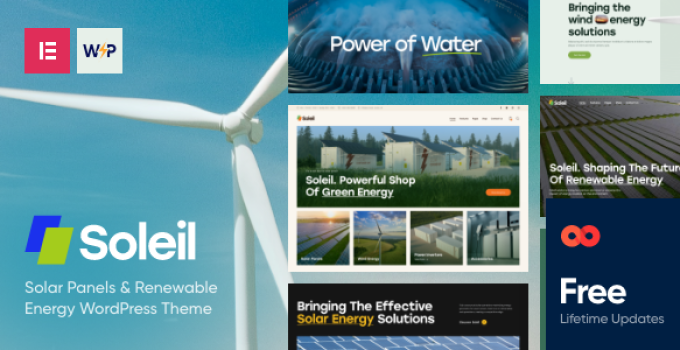 Soleil – Solar Panels & Renewable Energy WordPress Theme