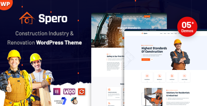 Spero – Construction Industry WordPress Theme