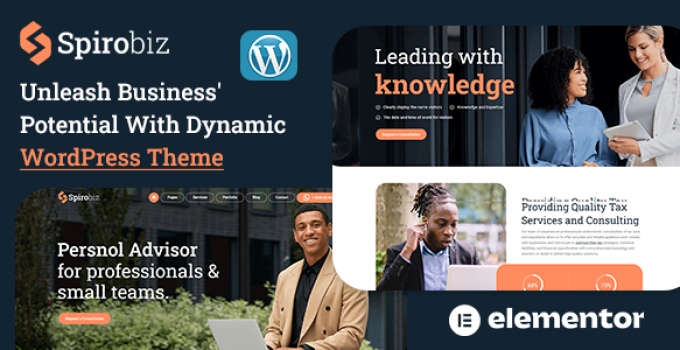 Spirobiz – Business Consulting WordPress Theme