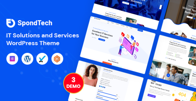 SpondTech – IT Solutions And Services WordPress Theme