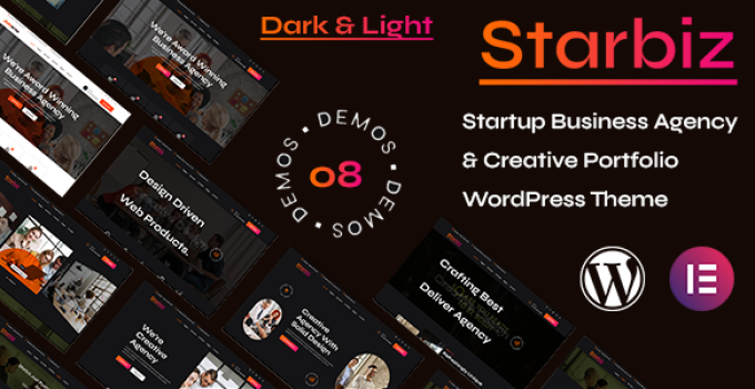 Starbiz – Startup Business Agency & Creative Portfolio WordPress Theme