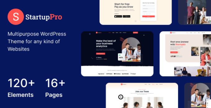 Startuppro – SaaS, Startup and Agency WordPress Theme