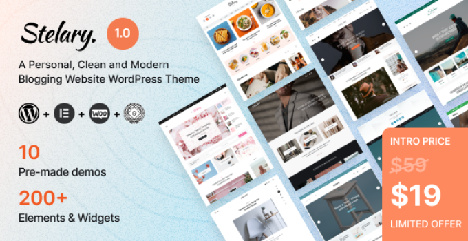 Stelary – Blog & Magazine WordPress Theme