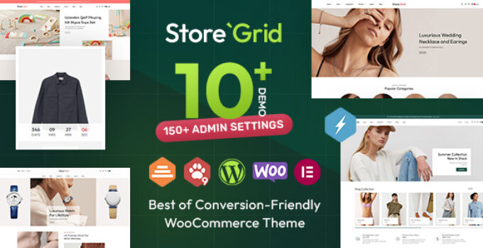 StoreGrid – Fashion & Multipurpose WooCommerce Theme