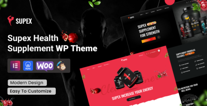 Supex – Health Supplement WordPress Theme