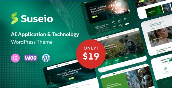 Suseio – AI Application & Technology WordPress Theme
