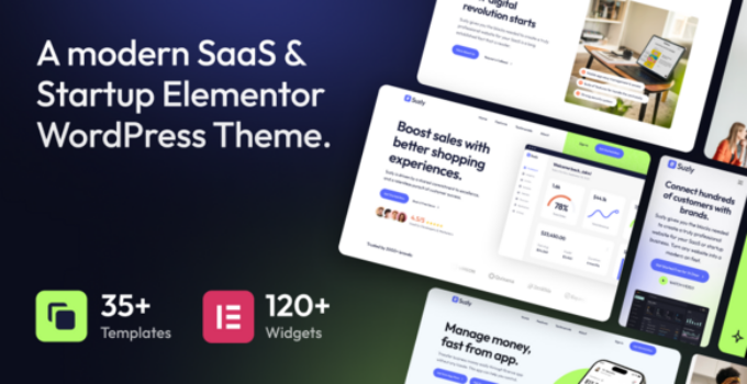 Suzly – SaaS & Startup Elementor WordPress Theme
