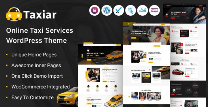 Taxiar – Online Taxi Service WordPress Theme