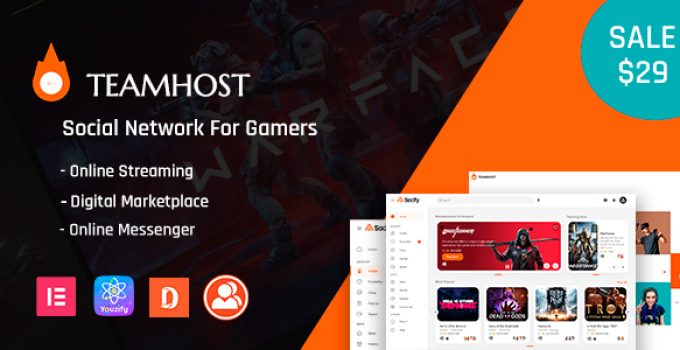 TeamHost – Gaming Community Theme
