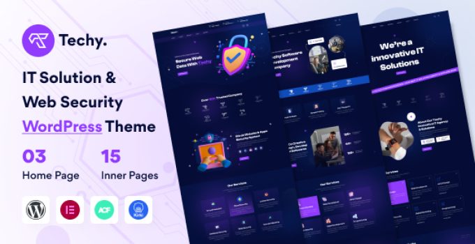 Techy – IT Solution & Web Security WordPress Theme