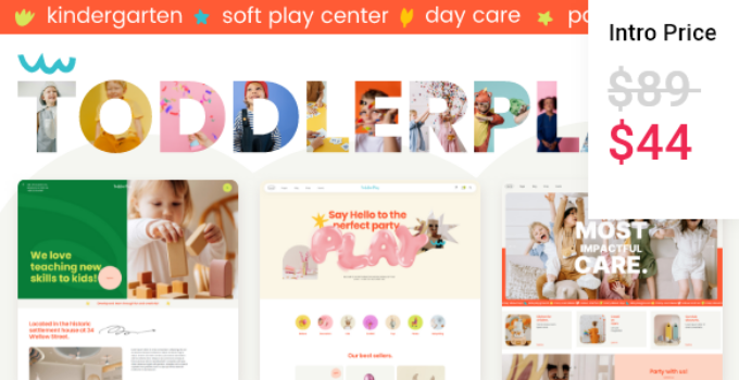 ToddlerPlay – Children and Kindergarten WordPress Theme