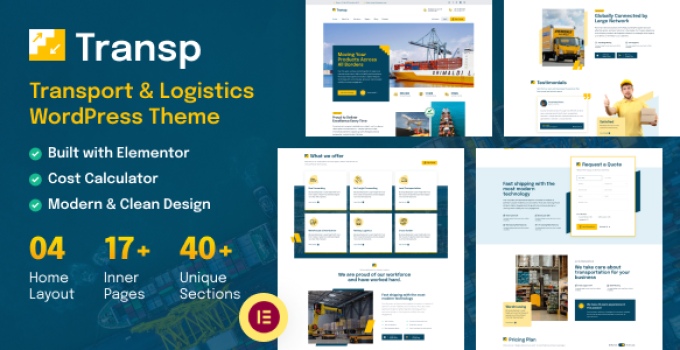 Transp – Transport Courier & Logistics ?WordPress Theme