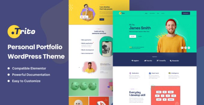 Trito – Personal Portfolio WordPress Theme