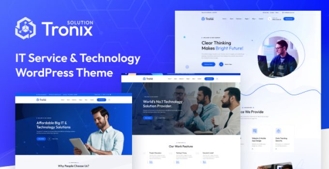 Tronix – IT Service And Technology WordPress Theme