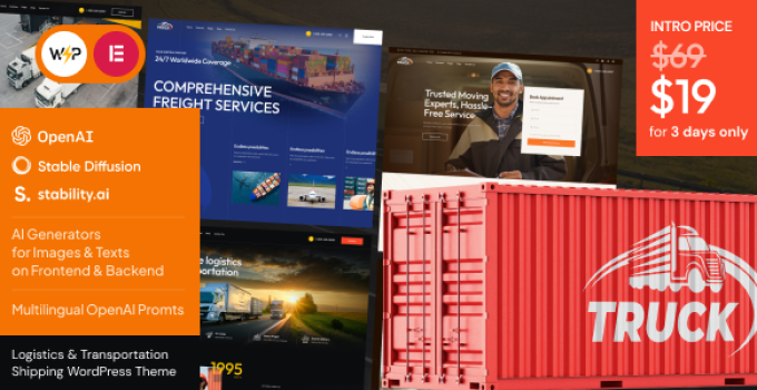 Truck – Logistics & Transportation Shipping WordPress Theme