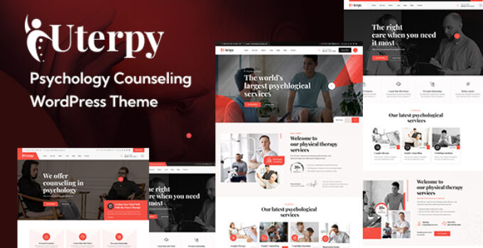 Uterpy – Psychology Counseling WordPress Theme