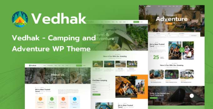 Vedhak – Camping and Adventure WordPress Theme