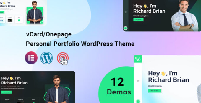 Ventix – Personal Portfolio WordPress Theme