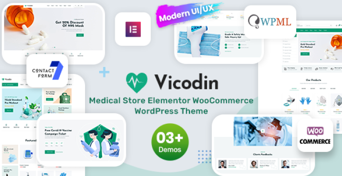 Vicodin – Medical Store WordPress Theme