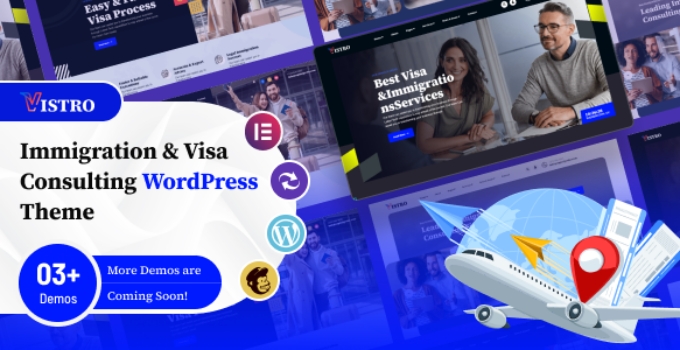 Vistro – Immigration Visa Consulting WordPress Theme