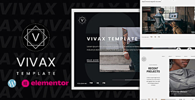 Vivax – Creative and Modern WordPress Portfolio