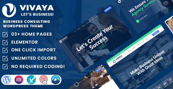 Vivaya – Business Consulting WordPress Theme