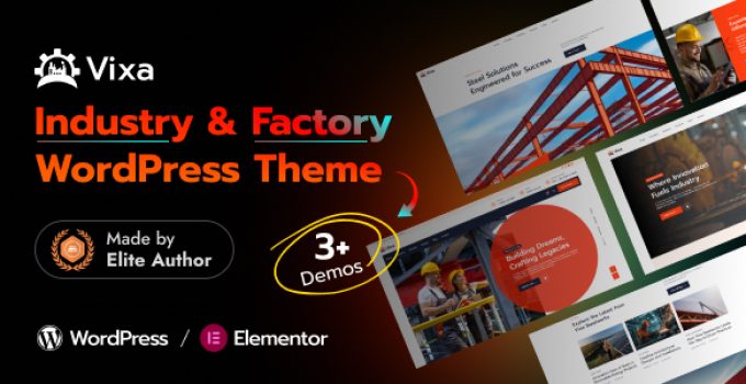 Vixa – Industry & Factory WordPress Theme