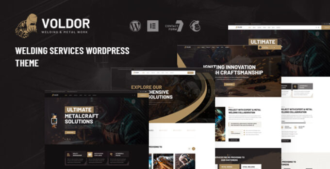 Voldor – Welding & Metal Work WordPress Theme