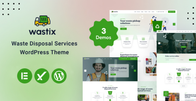Wastix – Waste Disposal Services WordPress Theme