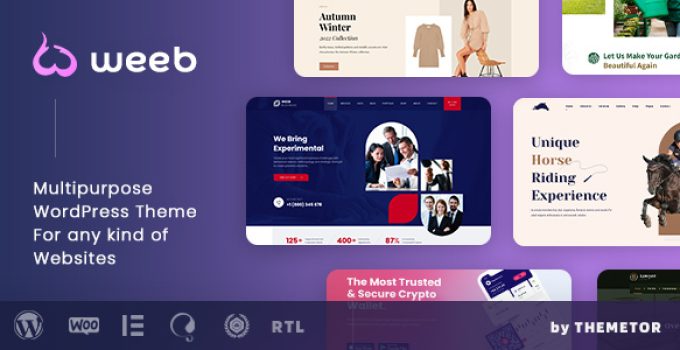 Weeb – Multipurpose Elementor Website Builder